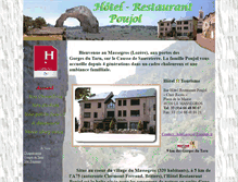 Tablet Screenshot of hotel-poujol.com